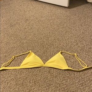 Neon yellow bathing suit
